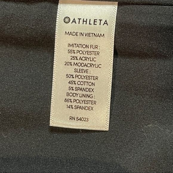 ATHLETA Range Sherpa Full Zip Up Zip Side Pockets Black Fleece Jacket Size XS - Picture 5 of 8
